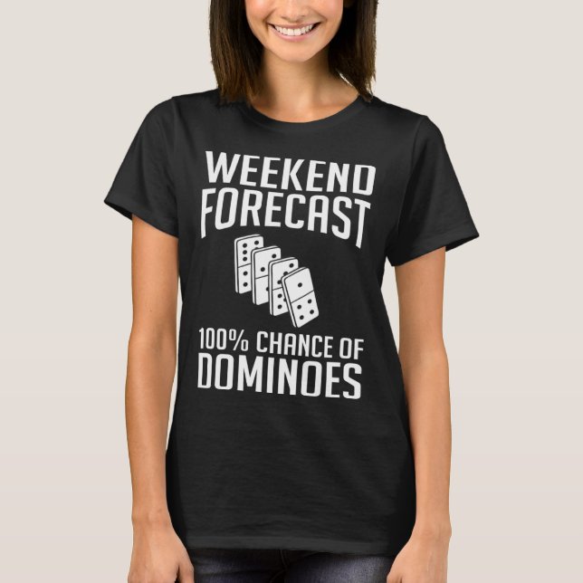 Domino Player Board Game Dominoes T-Shirt (Vorderseite)