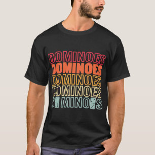 Domino Player für Kinder Dominoes Tiles Frauen Män T-Shirt