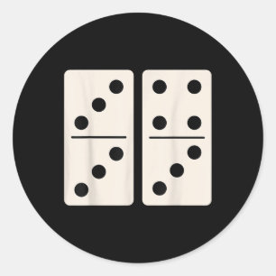 Domino Spiel 6 7 Lustig 67 Alpha Slang Gen Z Gehir Runder Aufkleber