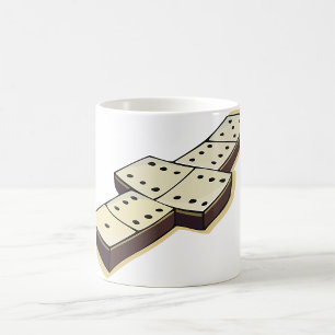 Domino-Spiel-Tasse Kaffeetasse