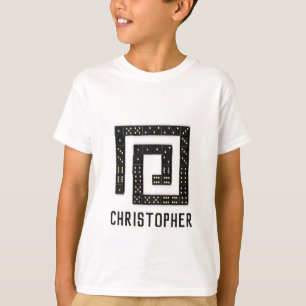 Domino Spiral Name T-Shirt (Enfant)
