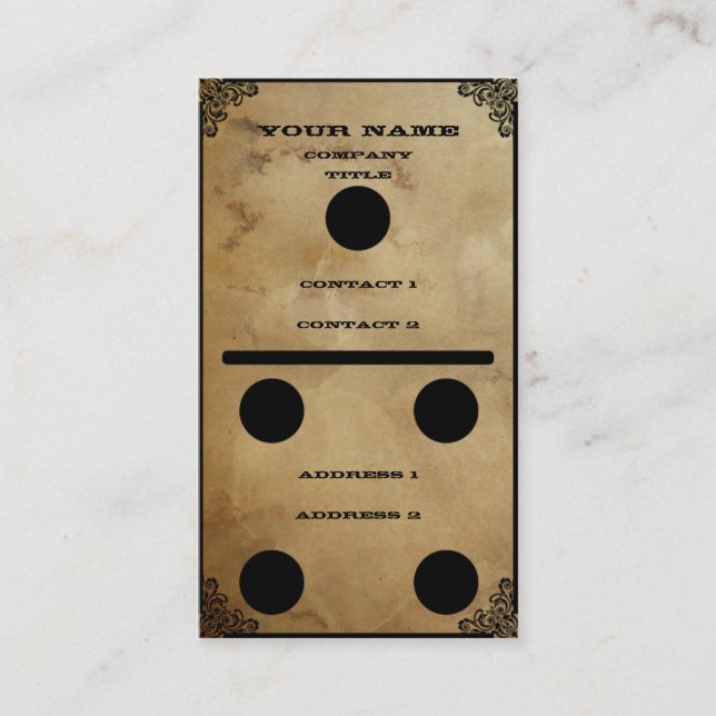 Domino - Visitenkarte (Vorderseite)