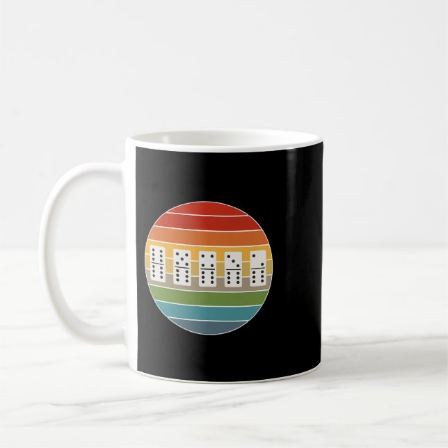 Dominoe I Retro I Dominoes Game Night Domino Playa Kaffeetasse (Links)