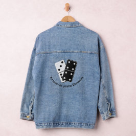 Dominoes Design Denim Jacket Jeansjacke