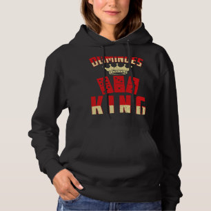 dominoes king für eine Domino-spielerdominoen Hoodie
