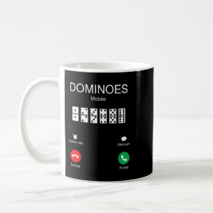 Dominoes nennen lustige Dominospielergeschenke Kaffeetasse