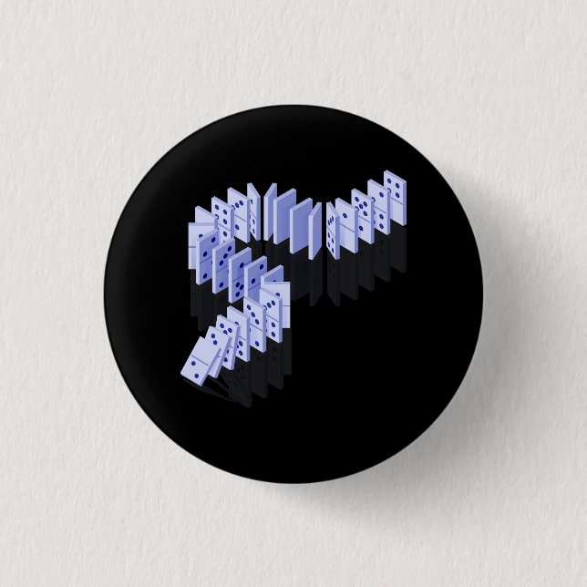 Dominoes Tiles Domino Player Dominoes Lover Strate Button (Vorderseite)