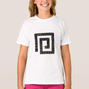 Dominogewundener Raglan-T - Shirt (Kind)