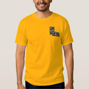 Dominos Besticktes T-Shirt