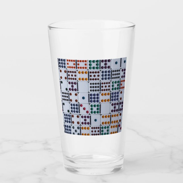 Dominos Numbers Game Glas (Vorderseite)