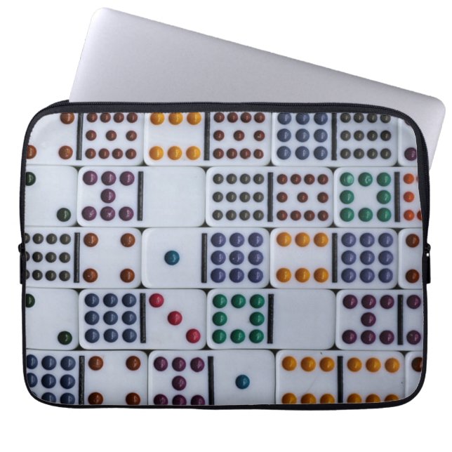 Dominos Numbers Game Laptopschutzhülle (Vorderseite)