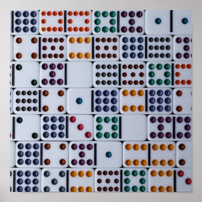 Dominos Numbers Game Poster (Vorne)