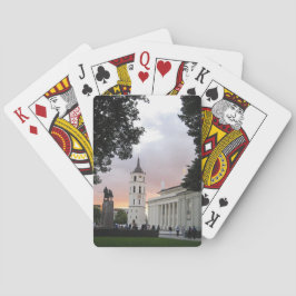 Domplatz in Vilnius, LITAUEN Spielkarten