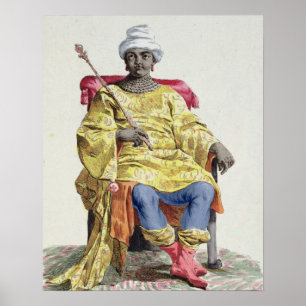 Don Alvares, König des Kongo, von "Receuil des Poster