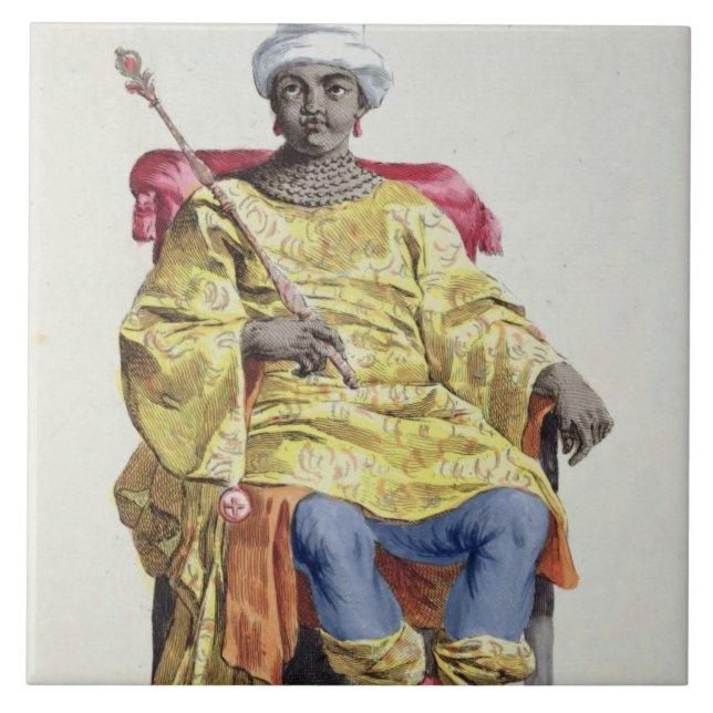 Don Alvares, König des Kongos, von 'Receuil DES Fliese (Vorderseite)