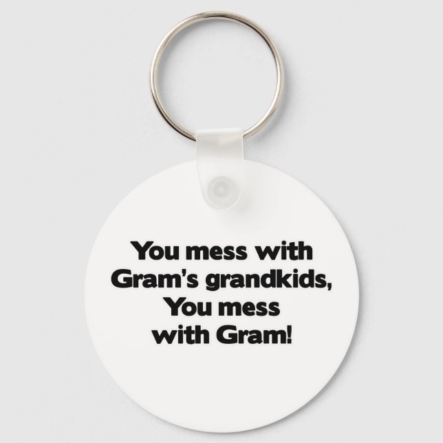 Don' kein Durcheinander mit Gram' Großki Schlüsselanhänger (Vorderseite)