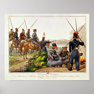 Don Cossacks im Jahr 1814 Poster