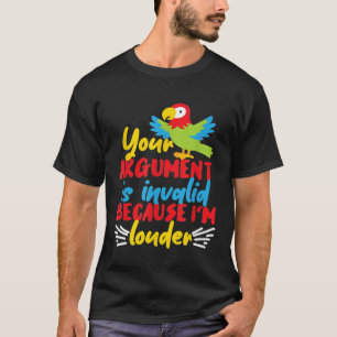 Don de perroquets pour filles et garçons T-shirt p