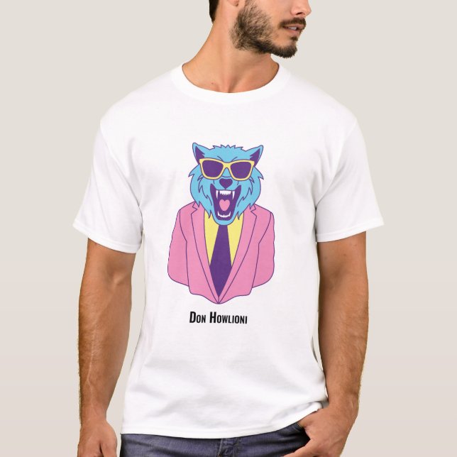 Don Howlioni - Werewolf im rosa Anzug T-Shirt (Vorderseite)