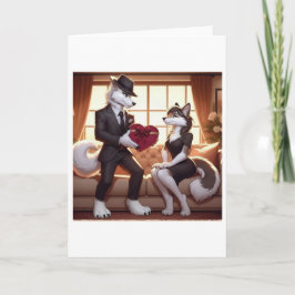 Don Lupo Canino "Valentines" Feiertagskarte