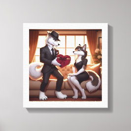 Don Lupo Canino "Valentines" Leinwanddruck