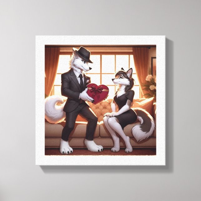 Don Lupo Canino "Valentines" Leinwanddruck (Vorderseite)