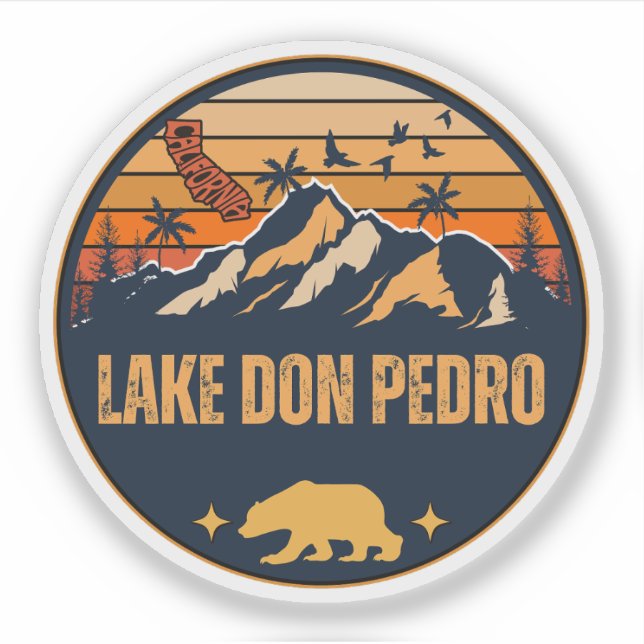 Don Pedro, Kalifornien Aufkleber (Vorderseite)