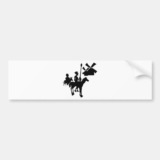 Don Quichote Autoaufkleber (Vorne)