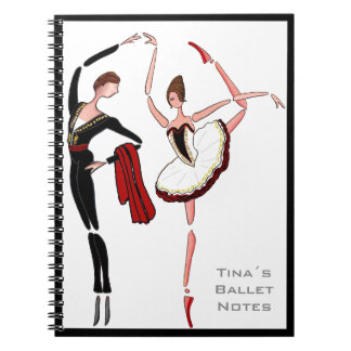 DON QUICHOTE BALLETT-TÄNZER-BALLERINA NOTWBOOK NOTIZBLOCK