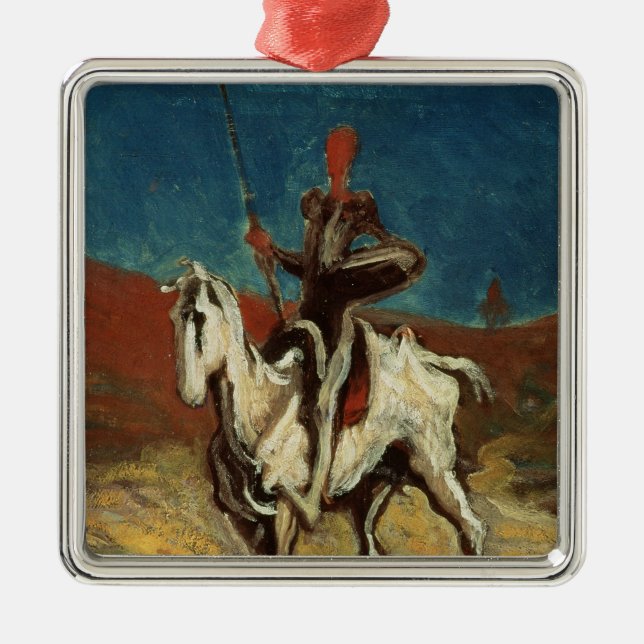Don Quichote, c.1865-1870 Silbernes Ornament (Vorne)