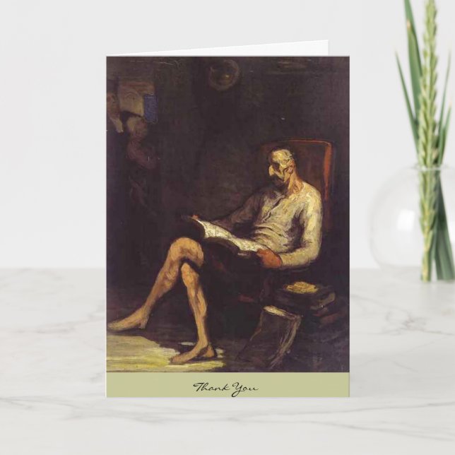Don Quichote Lesung Dankeskarte (Vorderseite)