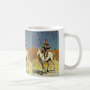 Don Quichote und Sancho Panza durch Daumier Honor Kaffeetasse