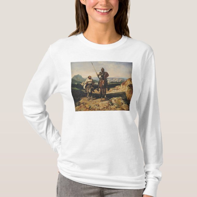 Don Quichote und Sancho T-Shirt (Vorderseite)
