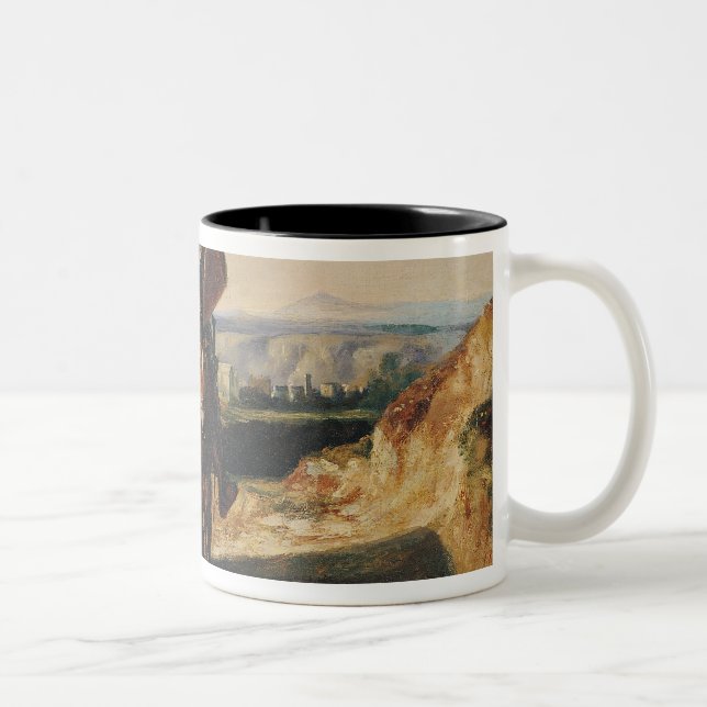 Don Quichote und Sancho Zweifarbige Tasse (Rechts)