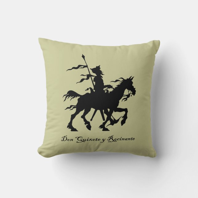 Don Quichote y Rocinante Kissen (Vorderseite)