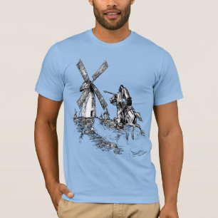 Don Quijote kämpft gegen Windmühlen T-Shirt
