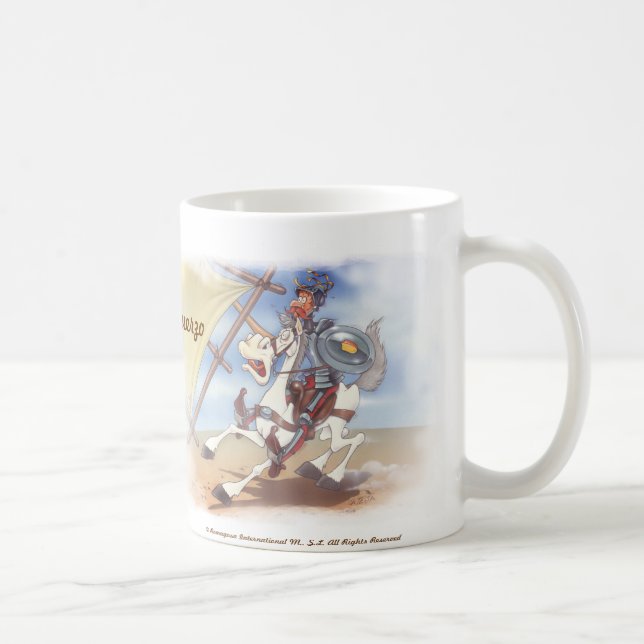 DON QUIJOTE - Tasse - Taza - Cervantes (Rechts)