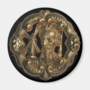 Don Quijote und die Windmühle Magnet