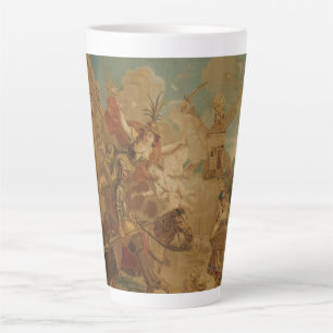 Don Quijote, von Torheit geleitet, 18. Jahrhundert Milchtasse