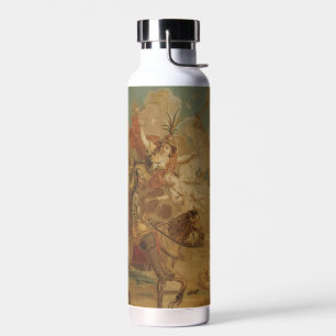 Don Quijote, von Torheit geleitet, 18. Jahrhundert Trinkflasche