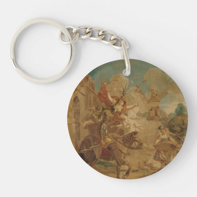 Don Quixote Guided by Folly, 18th century tapestry (Devant)