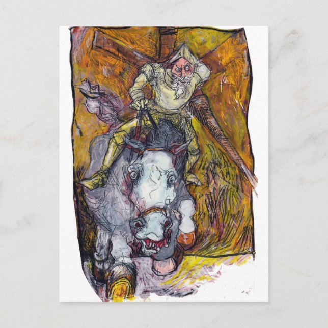 Don Quixote Postkarte (Vorderseite)