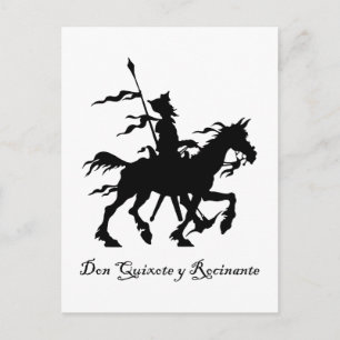 Don Quixote Rides Postkarte