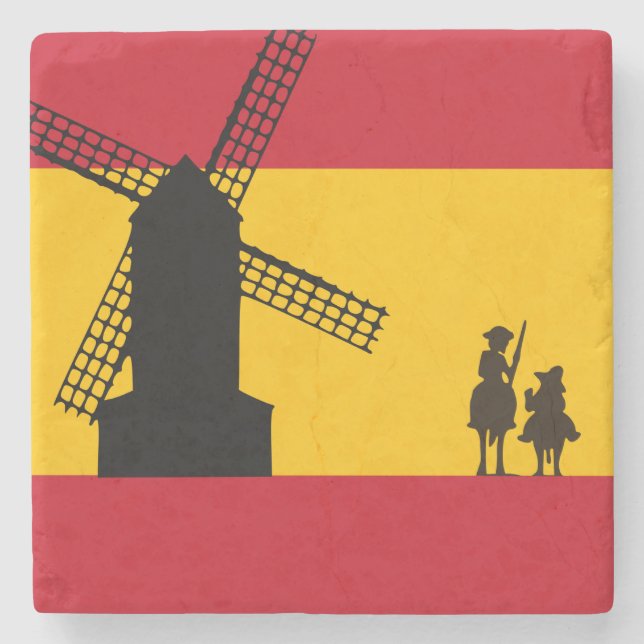 Don Quixote Steinuntersetzer (Vorderseite)