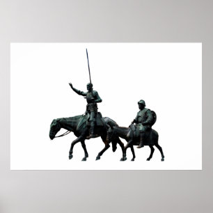 Don Quixote und Sancho Panza Poster