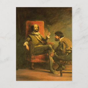 Don Quixote und Sancho Panza Postkarte