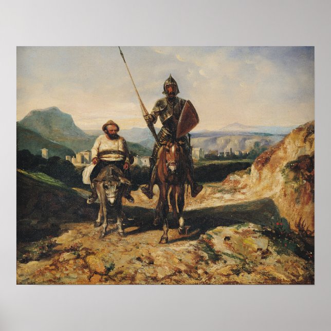 Don Quixote und Sancho Poster (Vorne)