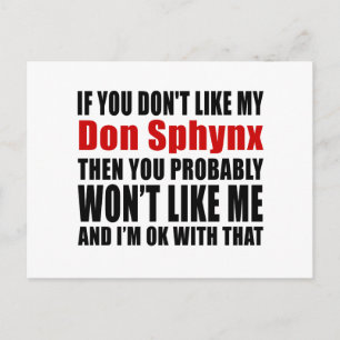 Don Sphynx Cats Designs Postkarte
