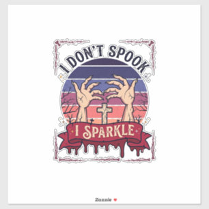 Don Spook Sparkle Zombie Hände Halloween Blut_1 Aufkleber