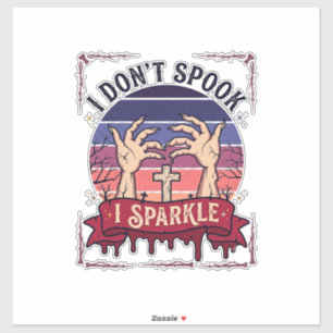 Don Spook Sparkle Zombie Hände Halloween Blut_1 Aufkleber